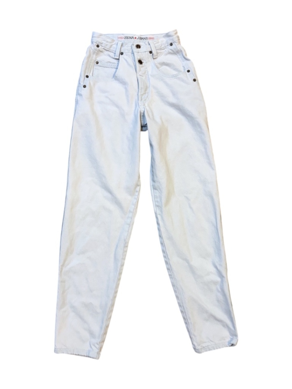 Vintage Zena Jeans Womens Light Wash High Waisted Mom USA